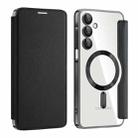 For Samsung Galaxy A16 5G Shield MagSafe RFID Anti-theft Leather Phone Case(Black) - 1