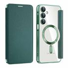 For Samsung Galaxy A16 5G Shield MagSafe RFID Anti-theft Leather Phone Case(Green) - 1