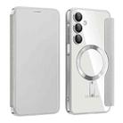 For Samsung Galaxy A16 5G Shield MagSafe RFID Anti-theft Leather Phone Case(Grey) - 1