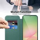 For Samsung Galaxy A56 5G Shield MagSafe RFID Anti-theft Leather Phone Case(Green) - 3