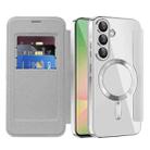 For Samsung Galaxy A56 5G Shield MagSafe RFID Anti-theft Leather Phone Case(Grey) - 2