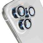 For iPhone 15 Pro / 15 Pro Max NORTHJO Camera Lens Protector Tempered Glass CD Vein Metal Ring Film(Silver) - 3