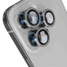 For iPhone 15 Pro / 15 Pro Max NORTHJO Camera Lens Protector Tempered Glass CD Vein Metal Ring Film(Gray) - 3