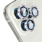 For iPhone 15 Pro / 15 Pro Max NORTHJO Camera Lens Protector Tempered Glass Metal Rhinestone Ring Film(Silver) - 3