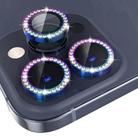 For iPhone 15 Pro / 15 Pro Max NORTHJO Camera Lens Protector Tempered Glass Metal Rhinestone Ring Film(Colorful) - 2