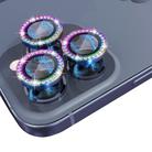 For iPhone 15 Pro / 15 Pro Max NORTHJO Camera Lens Protector Tempered Glass Metal Rhinestone Ring Film(Colorful) - 3