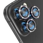 For iPhone 15 Pro / 15 Pro Max NORTHJO Camera Lens Protector Tempered Glass Metal Rhinestone Ring Film(Graphite) - 3