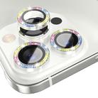 For iPhone 15 Pro / 15 Pro Max NORTHJO Camera Lens Protector Tempered Glass Bling Glitter Metal Ring Film(Colorful) - 2