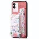 For vivo S17 / S17 Pro / V29 Retro Painted Zipper Wallet Back Phone Case(Pink) - 1