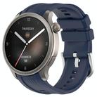 For Amazfit Balance A2286 Vertical Texture Silicone Watch Band(Midnight) - 1