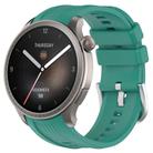 For Amazfit Balance A2286 Vertical Texture Silicone Watch Band(Green) - 1