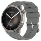 For Amazfit Balance A2286 Vertical Texture Silicone Watch Band(Dark Grey) - 1