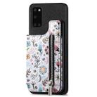 For Samsung Galaxy A31 Retro Painted Zipper Wallet Back Phone Case(Black) - 1