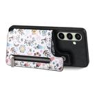 For Samsung Galaxy A56 5G Retro Painted Zipper Wallet Back Phone Case(Black) - 3