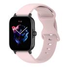 For Amazfit Active S Butterfly 8-shaped Buckle Silicone Watch Band(Rose Pink) - 1