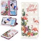 3D Colored Drawing Pattern Horizontal Flip Leather Case for  Huawei Nova 3i & P Smart Plus, with Holder & Card Slots & Wallet(English Flamingo) - 1