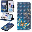 3D Colored Drawing Pattern Horizontal Flip Leather Case for  Huawei Nova 3i & P Smart Plus, with Holder & Card Slots & Wallet(Butterfly) - 1