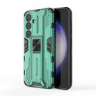For Samsung Galaxy S24 5G Supersonic Armor PC Hybrid TPU Phone Case(Green) - 1