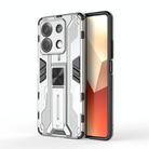 For Redmi Note 13 5G Supersonic Armor PC Hybrid TPU Phone Case(Silver) - 1