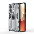 For Redmi Note 13 5G Supersonic Armor PC Hybrid TPU Phone Case(Grey) - 1