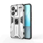 For Redmi Note 13 Pro+ Supersonic Armor PC Hybrid TPU Phone Case(Silver) - 1