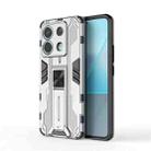 For Xiaomi Poco X6 Supersonic Armor PC Hybrid TPU Phone Case(Silver) - 1