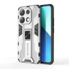 For Redmi Note 13 4G Supersonic Armor PC Hybrid TPU Phone Case(Silver) - 1