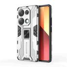 For  Redmi Note 13 Pro 4G Supersonic Armor PC Hybrid TPU Phone Case(Silver) - 1