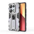 For  Redmi Note 13 Pro 4G Supersonic Armor PC Hybrid TPU Phone Case(Grey) - 1