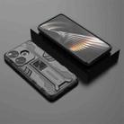 For Xiaomi Redmi Turbo 3 Supersonic Armor PC Hybrid TPU Phone Case(Black) - 2