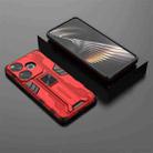 For Xiaomi Redmi Turbo 3 Supersonic Armor PC Hybrid TPU Phone Case(Red) - 2