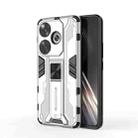 For Xiaomi Redmi Turbo 3 Supersonic Armor PC Hybrid TPU Phone Case(Silver) - 1