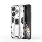 For Xiaomi Poco F6 Supersonic Armor PC Hybrid TPU Phone Case(Silver) - 1