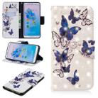 3D Colored Drawing Pattern Horizontal Flip Leather Case for  Huawei Honor 7A&Y6, with Holder & Card Slots & Wallet(Butterflies) - 1