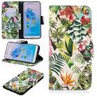 3D Colored Drawing Pattern Horizontal Flip Leather Case for  Huawei Honor 7A&Y6, with Holder & Card Slots & Wallet(Banana Leaf) - 1