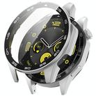 For Huawei Watch GT 4 46mm PC + Tempered Glass Integrated Watch Protective Case with Graduated Dial(Silver) - 1