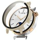 For Huawei Watch GT4 41mm PC+Tempered Glass Integrated Smart Watch Case(Ivory White) - 1