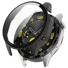 For Huawei Watch GT4 46mm PC+Tempered Glass Integrated Smart Watch Case(Black) - 1