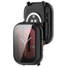 For Amazfit Aactive PC Integrated Tempered Glass Watch Case(Black) - 1