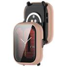 For Amazfit Aactive PC Integrated Tempered Glass Watch Case(Pink) - 1