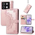 For Infinix Zero 30 4G Mandala Flower Embossed Leather Phone Case(Rose Gold) - 1