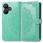 For Infinix Hot 30i Mandala Flower Embossed Leather Phone Case(Green) - 1