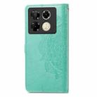 For Infinix Note 40 Pro 4G Mandala Flower Embossed Leather Phone Case(Green) - 3