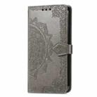 For Infinix Note 40 Pro 4G Mandala Flower Embossed Leather Phone Case(Grey) - 2