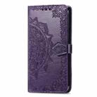 For Infinix Note 40 Mandala Flower Embossed Leather Phone Case(Purple) - 2