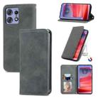 For Motorola Moto Edge 50 Pro Retro Skin Feel Magnetic Flip Leather Phone Case(Grey) - 1