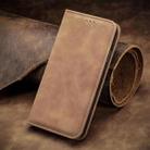 For Motorola Moto G Play 2024 Retro Skin Feel Magnetic Flip Leather Phone Case(Brown) - 2