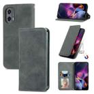 For Motorola Moto G Stylus 5G 2024 Retro Skin Feel Magnetic Flip Leather Phone Case(Grey) - 1