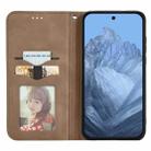 For Motorola Moto G55 Retro Skin Feel Magnetic Flip Leather Phone Case(Brown) - 3