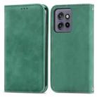 For Motorola Edge 50 Neo Retro Skin Feel Magnetic Flip Leather Phone Case(Green) - 1